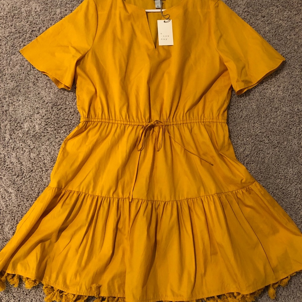 a new day Mustard Yellow Mini Dress